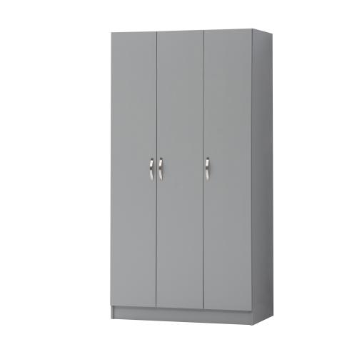 Essentials 3 Door Double Wardrobe Grey | TAD513 | 